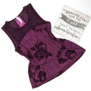American Eagle Mesh Peplum Workout Top Sz S